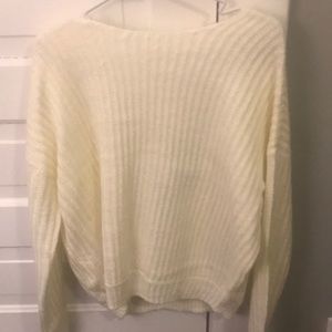 ASOS Cream Open Back Sweater